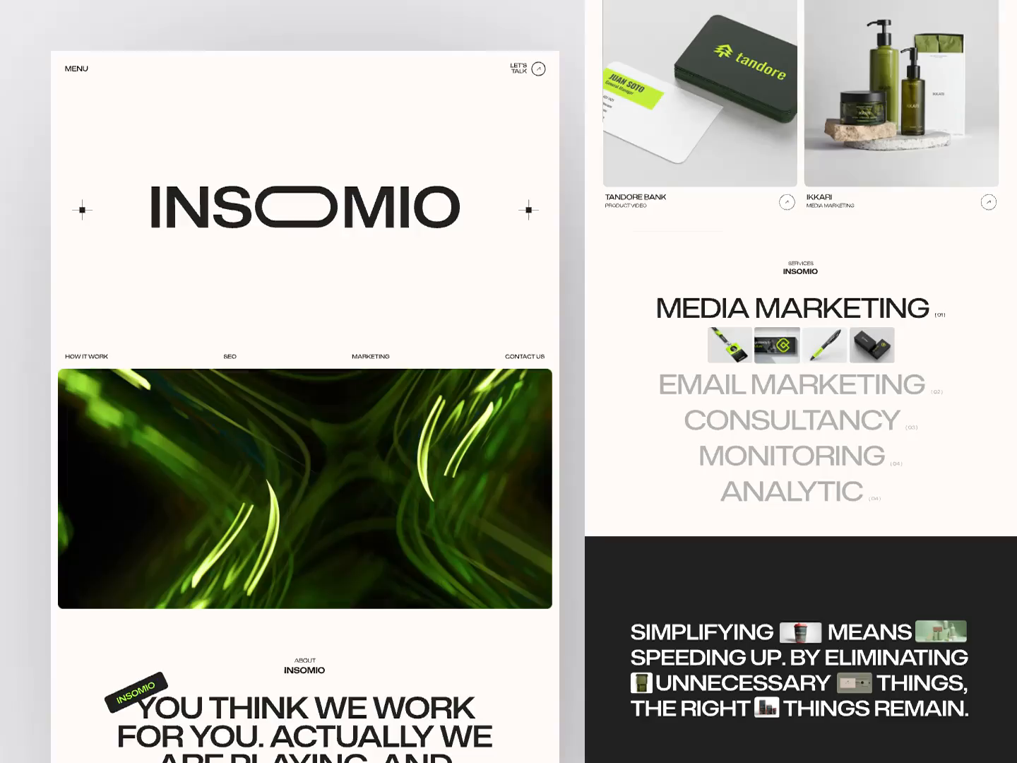 Insomio - Digital Marketing Agency Website Animation