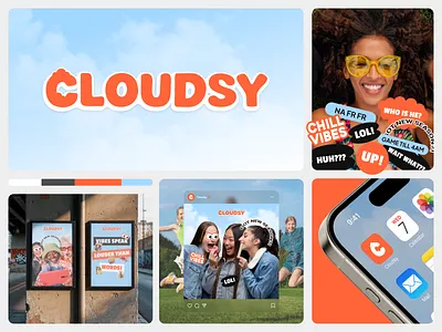 Cloudsy - Social Media Brand Identity blockchain brand guideline brand identity branding clean colorful crypto minimalism nft playground social app social media web3