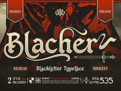 Blacher band font blackletter font custom font decorative font dramatic font font font design font style free font gaming font gothic font headline font historical font logo font medieval font old english font poster font serif gothic typography vintage font