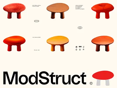 Modstruct - Interior Branding brand designer brand identity branding design graphic design icon illustration logo logo design logomark logotype minimal modern modern logo residential vector