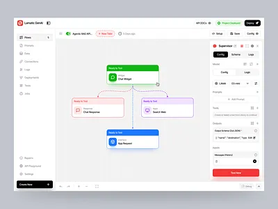 AI Workflow Visual Builder Dashboard admin dashboard agent builder ai dashboard ai workflow modern dashboard product tech dashboard visual builder web workflow dashboard