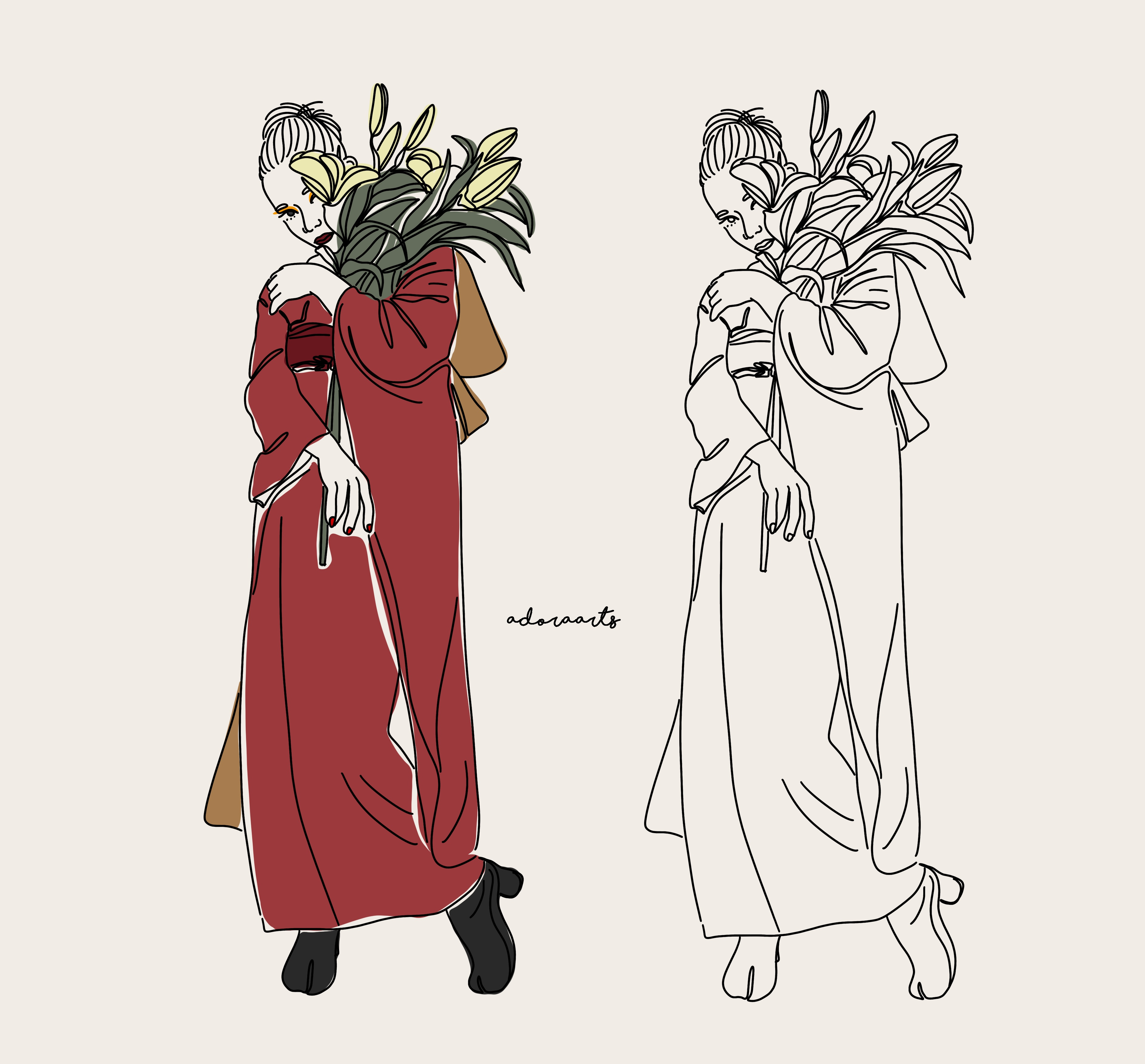 Example of Minimalist Line Art Illustration 