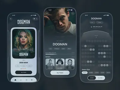 Cinema Streaming Mobile App app app design cinema app entertainment entertainment app ios mobile mobile app movie app movie discovery movie tickets movie ui onlinecinema ott platform streaming streaming app streaming platform ui video streaming