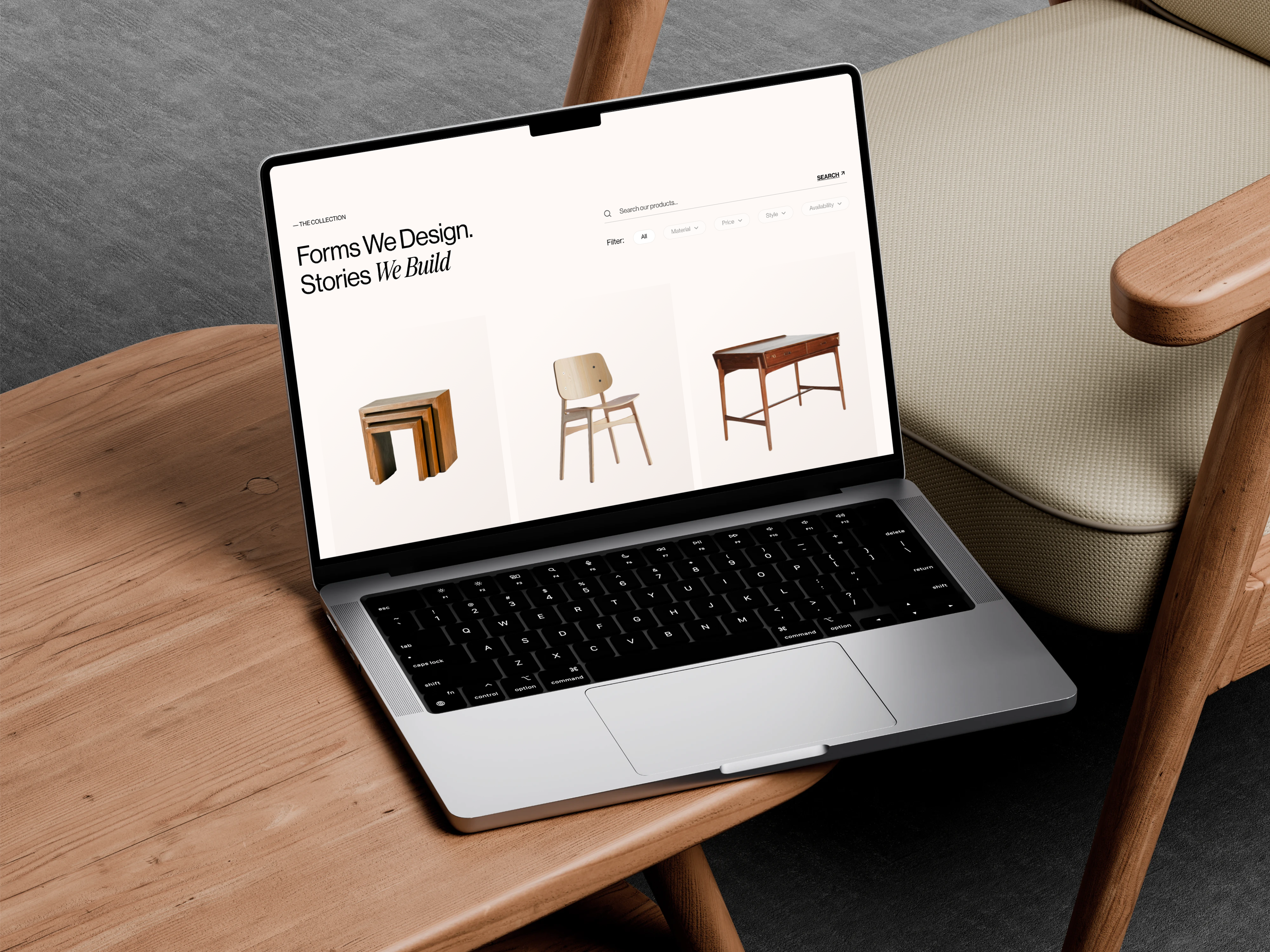 Forme - Furniture Landing Page architecture business catalogue chair clean company profile design e commerce furniture home decoration homepage interior landing page luxury minimalist modern online shop store uiux web design website