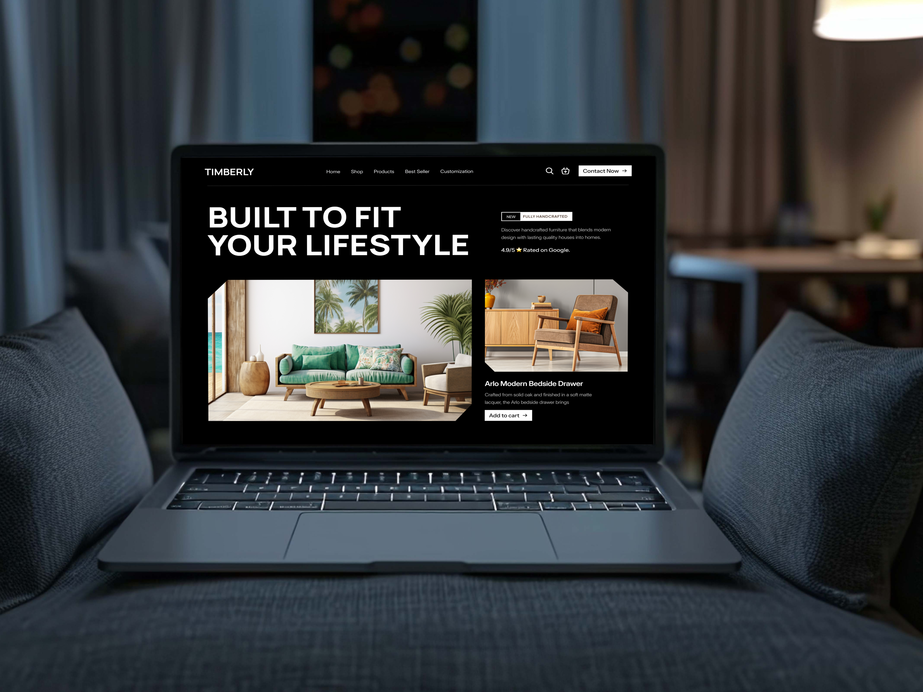 Furniture E-commerce Website Landing Page Design chair ecommerce figma furniture furniture ecommerce website graphic design interior landing page landing page design product design respnsive shop uiux uiux design web design website website design