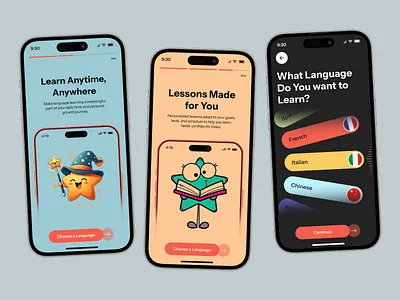 SpeakSmart – Educational App UI Concept app design college digital learning e learning education educational app kids app design leader board learning learning platform mobile app online class online course online education playful design product design school ui university ux
