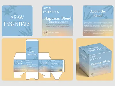 Araw Essentials Packaging Design branding design graphic design mockup packaging design