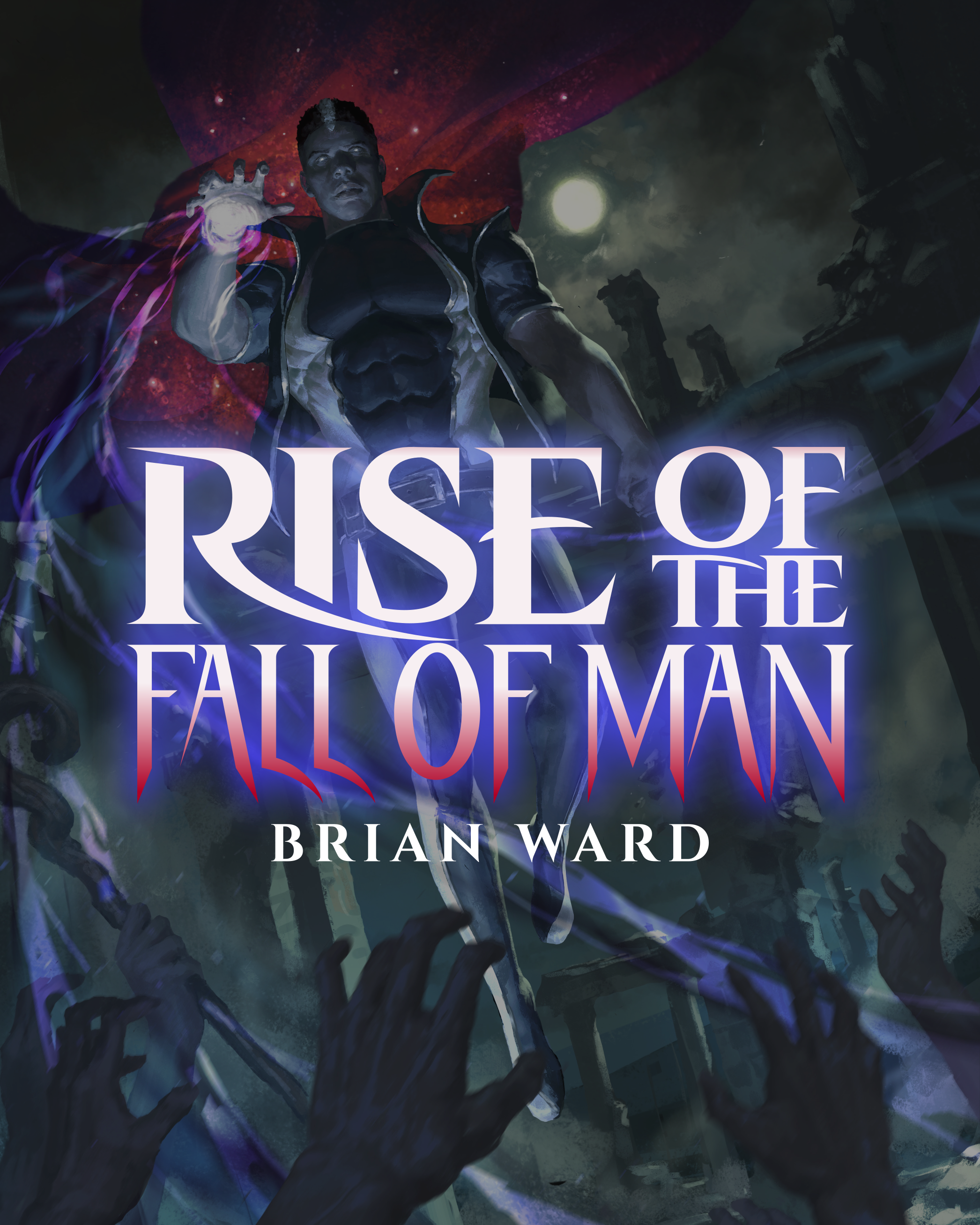 Book Cover Design for Rise of the Fall of Man book cover book cover design book design branding commission design freelance work graphic design graphic designer logo logo design logo design branding logo designer superhero typography vector