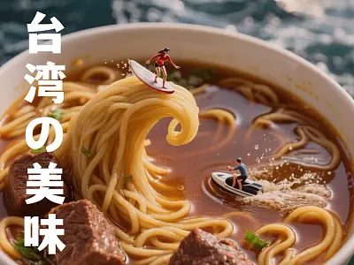 Flavor of Taiwan beef breakfast flavor graphic design noodle soup taiwan