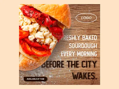 Local Bakery Social Media Ad advertisement design graphic design instagram social media