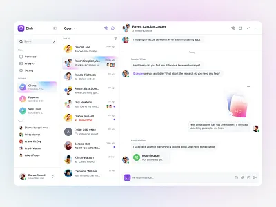 Dialin — Group Chat Dashboard UI chatui dashboarddesign figmadesign groupchat interfacedesign messagingapp modernui productdesign saasdesign uidesign uxdesign