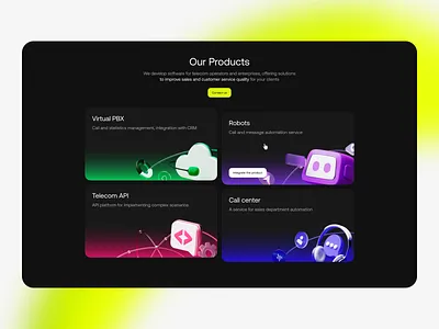 Products Section UI – Website Design, Dark Mode, 3D Illustration 3d design 3d illustration dark mode feature landing landing page landing page design product ui ui design ui illustration ui ux ui ux design user experience user interface ux ux design web ui website website design