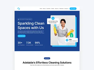Clean Advice - Website Cleaning Service 3d animation branding graphic design logo motion graphics ui