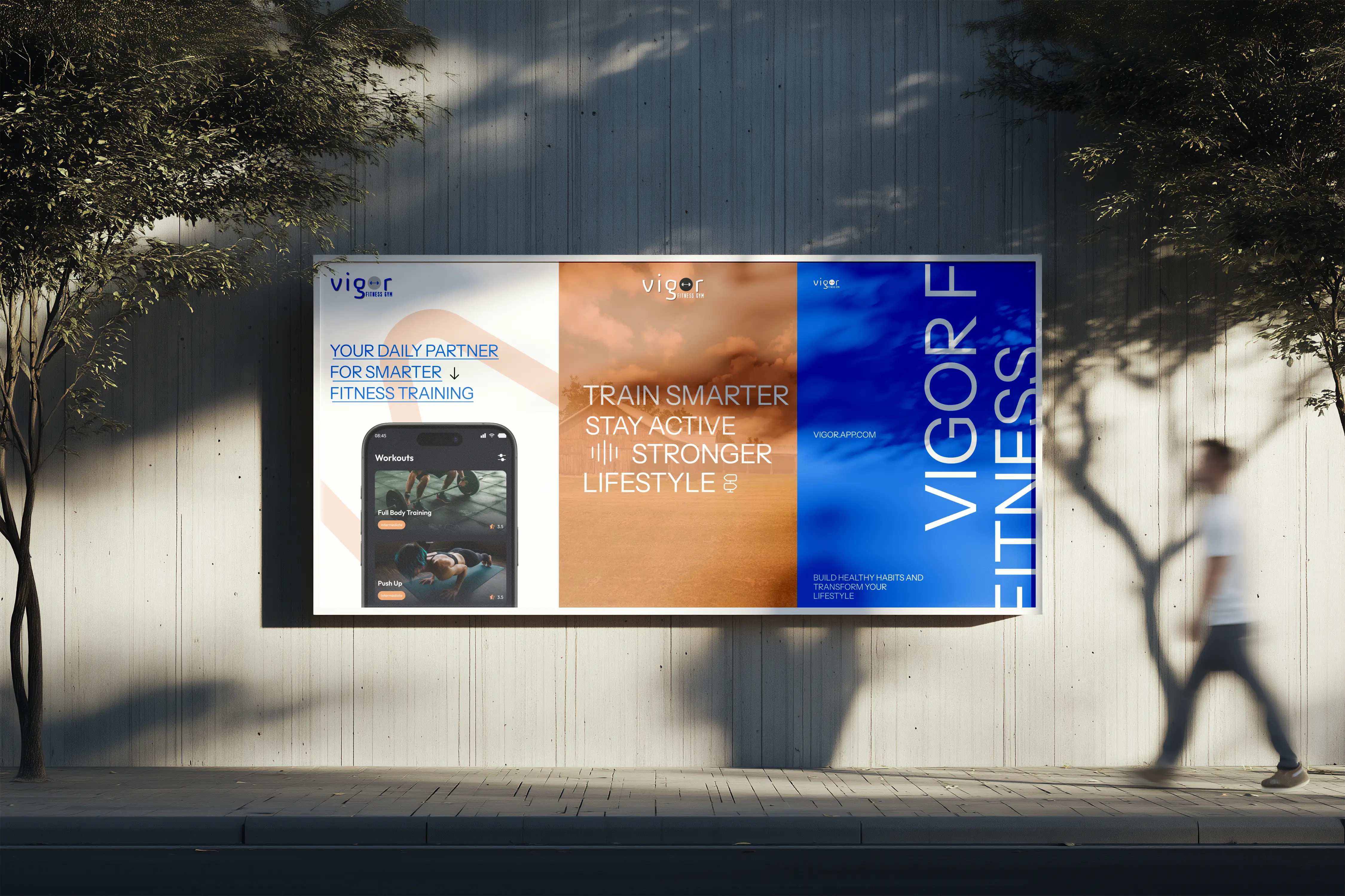 Vigor Fitness App - Modern Health & Activity Tracking branding graphic design mobile app ui uiux