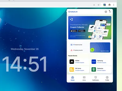 Collectio AI - Website Extension ai apps b2b illustration branding business extension illustration motion graphics shopping ui uigo ux