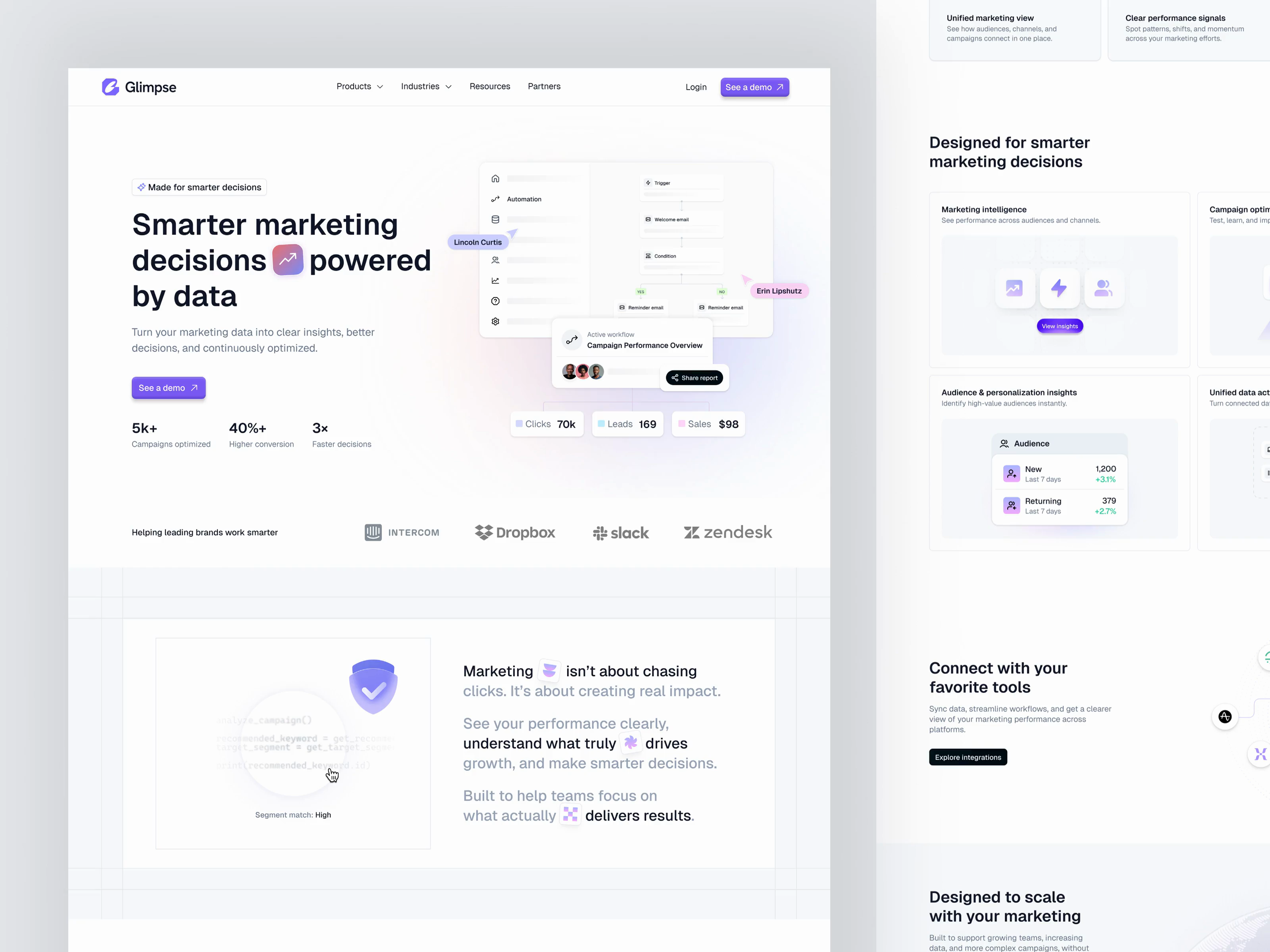 Example of Landing Page Design / Web Design