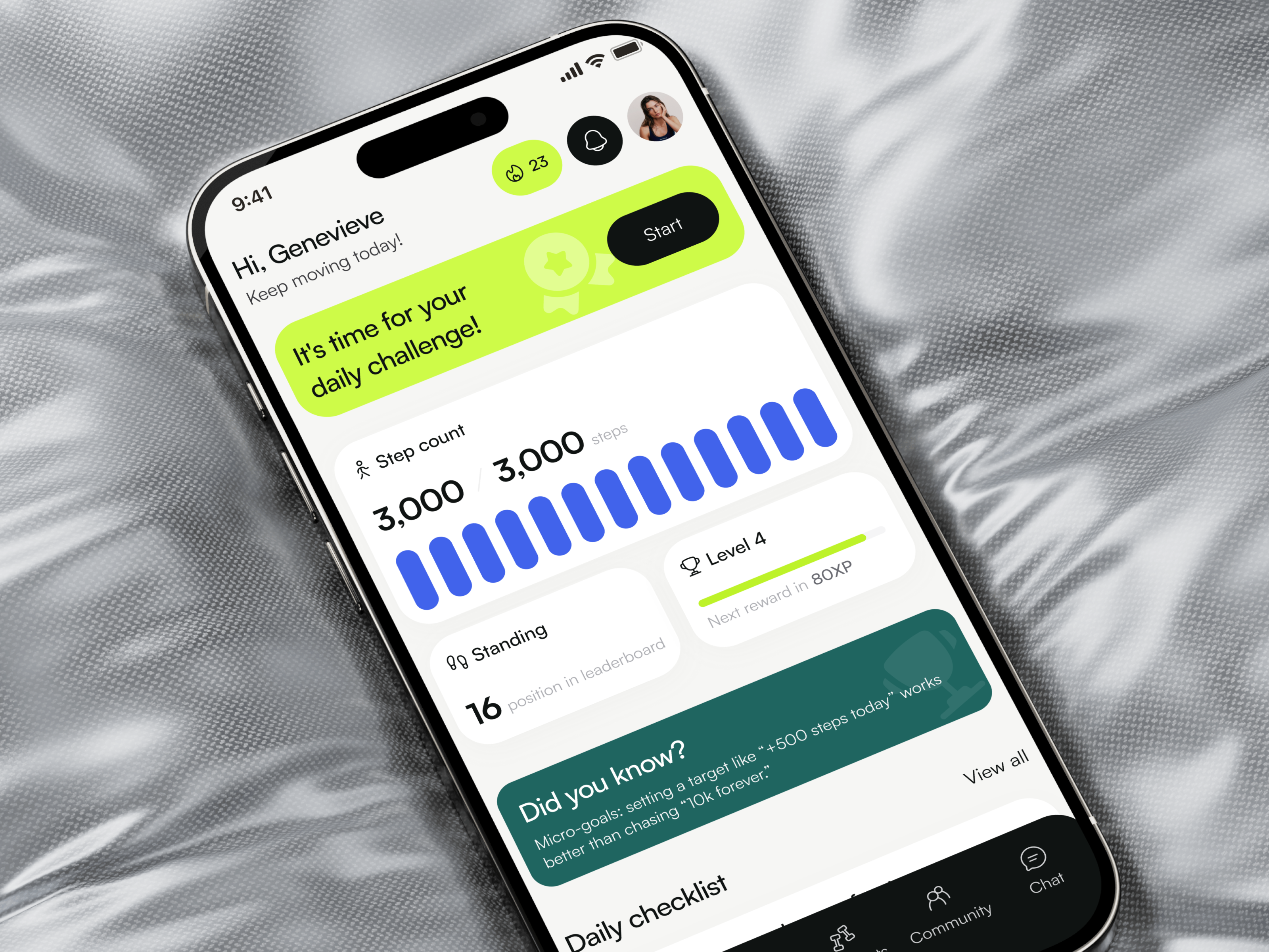Example of Fitness App Web&Mobile Design