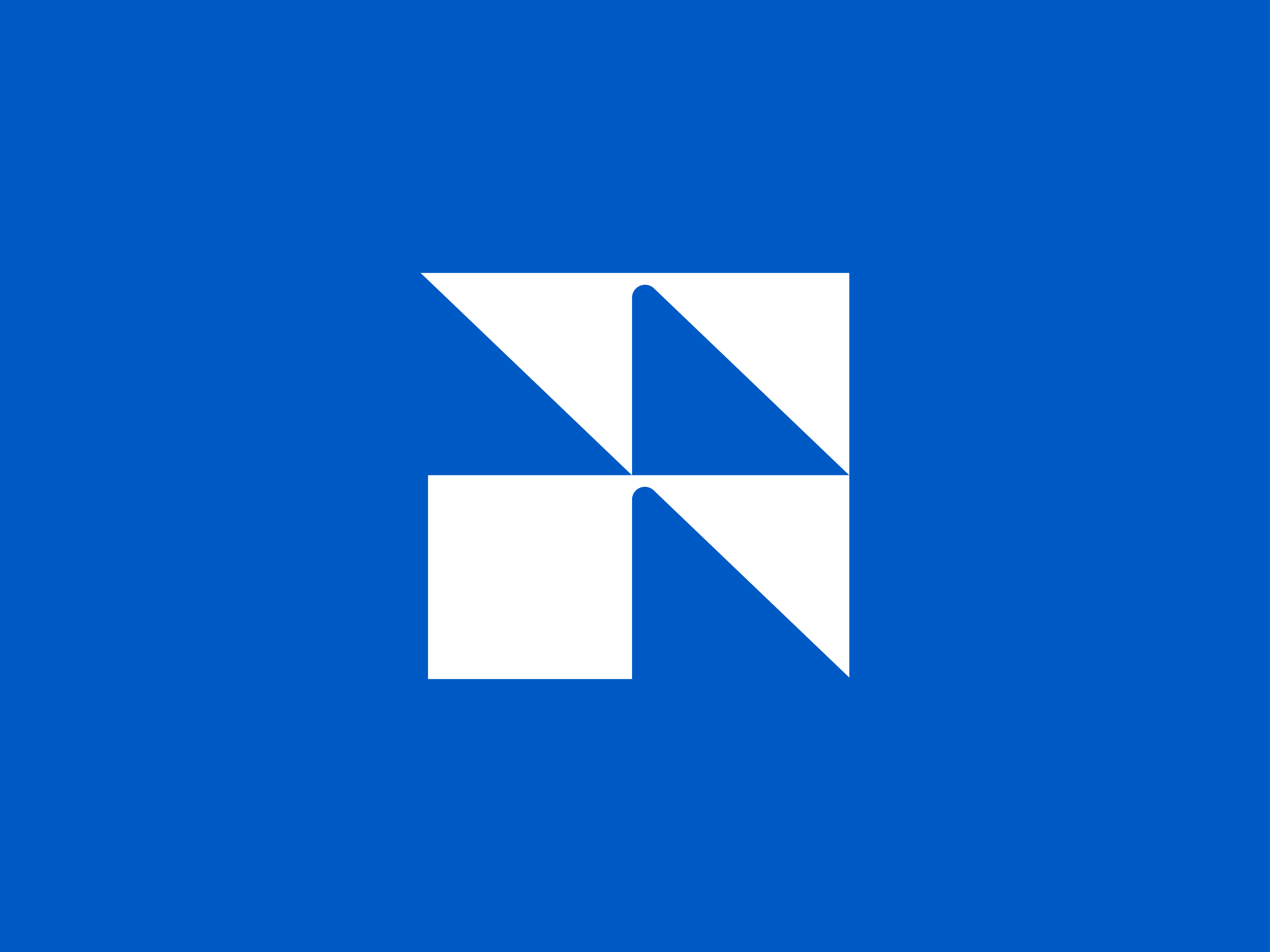 R Logo with Square Box for Real Estate Company