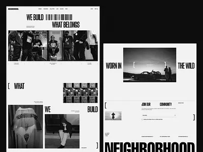 NH - Clean Editorial Fashion Ecommerce Website Design About Page about us page awwwards bold branding clothing company profile contemporary ecommerce elegant fashion graphic design landing page luxury minimalist modern seo ui web design website website design