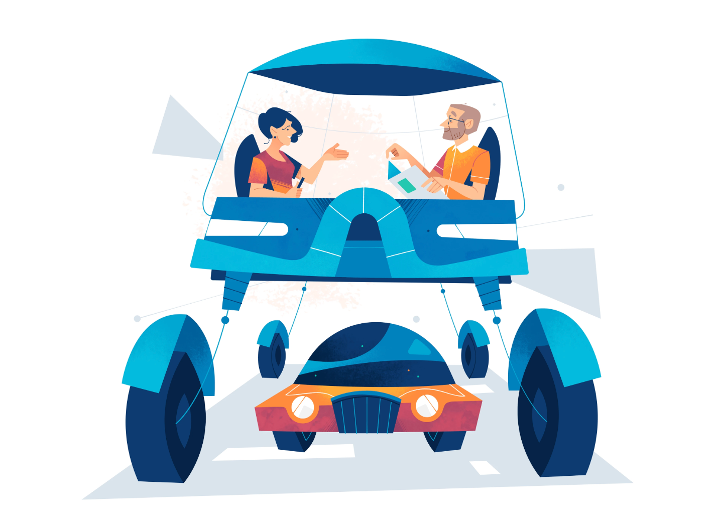 Example of Tech UI Illustrations For Web & Apps
