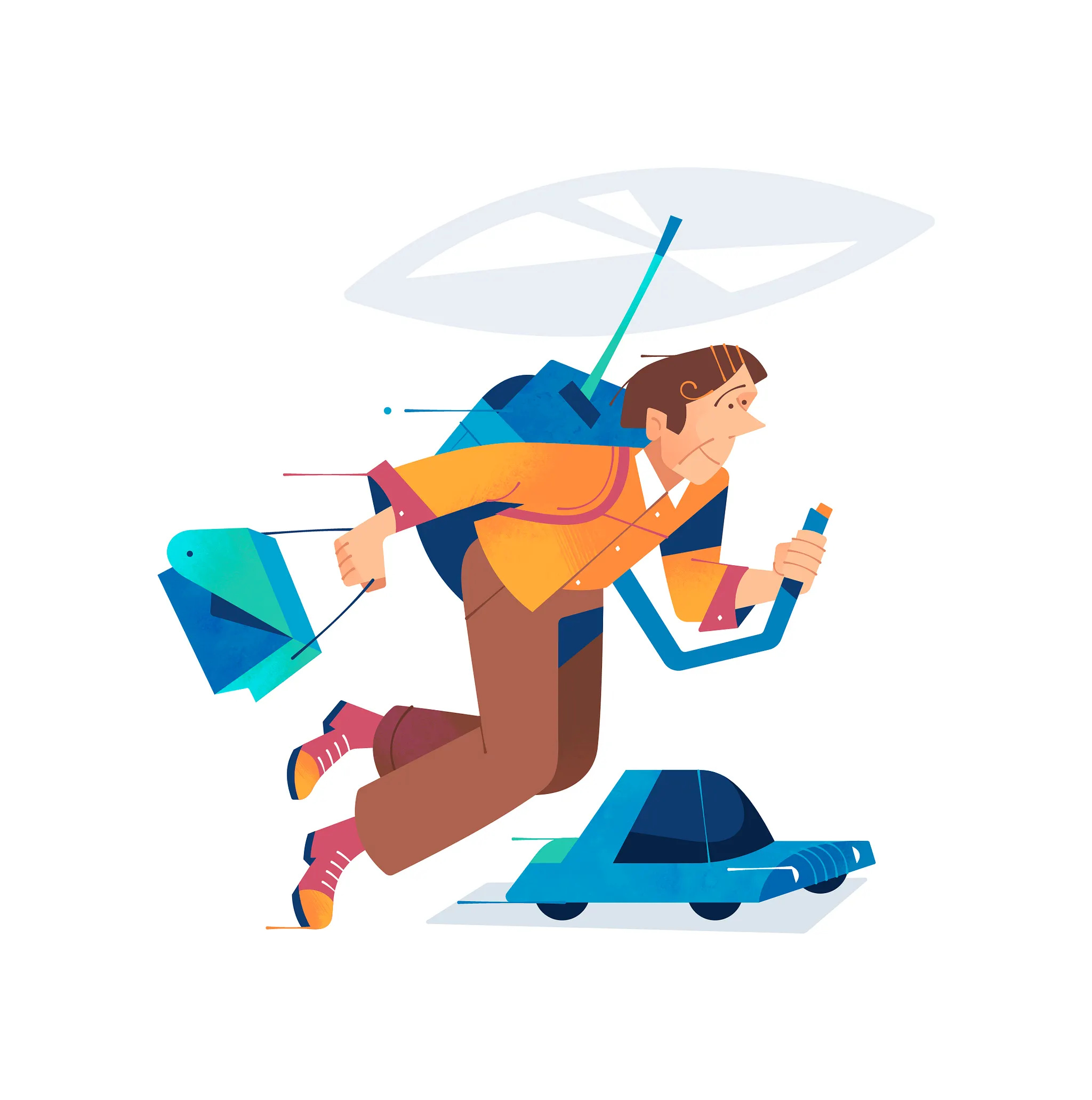 Example of Tech UI Illustrations For Web & Apps