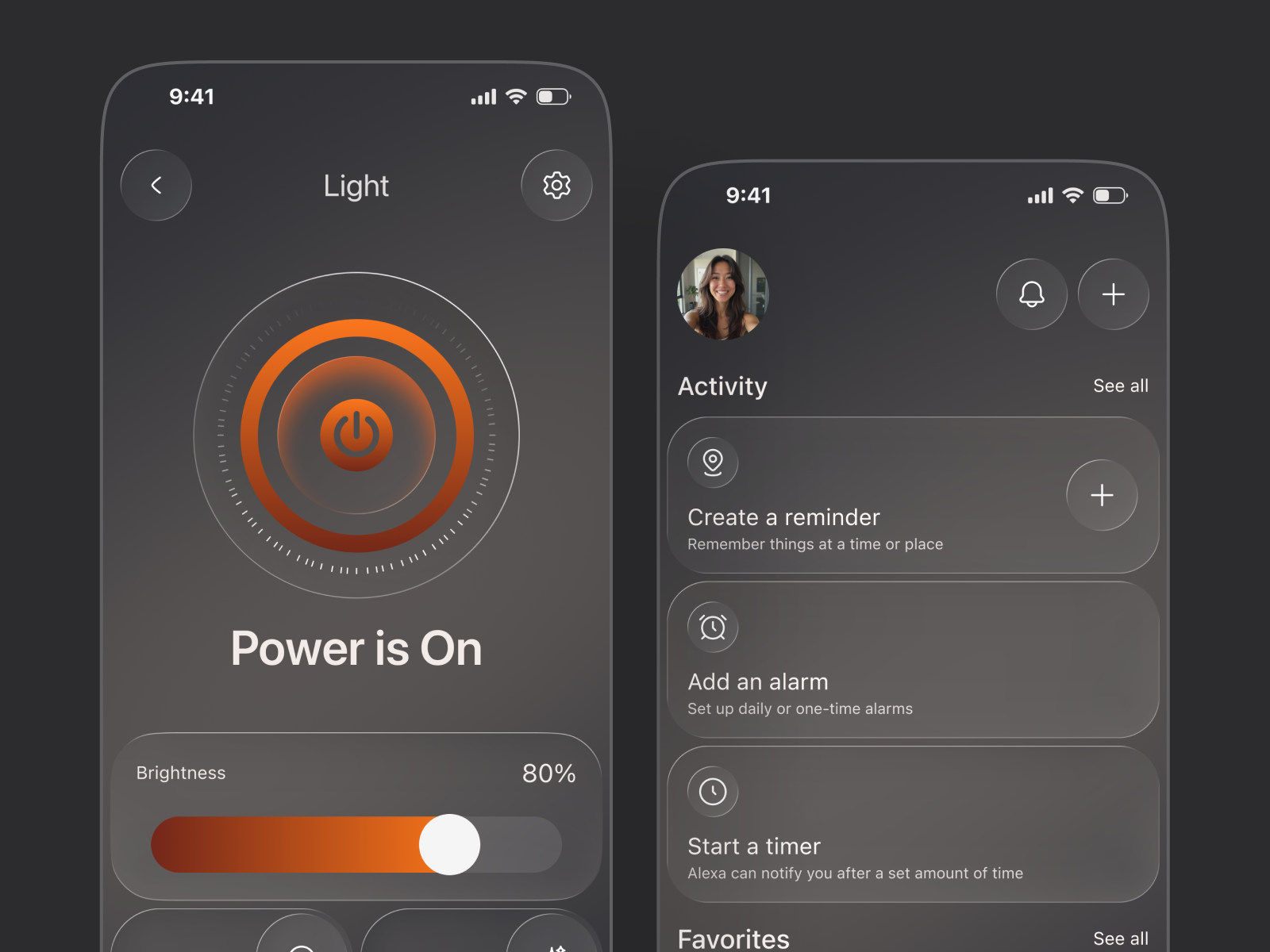 Elegant Smart Home - Automation Liquid Glass app design glass morphism home automation home control iot app liquidglass mobile app mobile app design mobile ui modernui smart home smart home app smart living ui design ux design