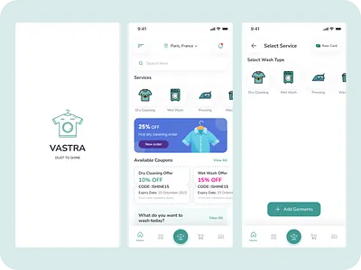 Laundry App - On-demand Service App UI app app design app ui cleaning app design dry clean app dry cleaner app ios laundry app laundry app d laundry service mobile app mobile app design mobile design on demand app on demand service app ui design ui mobile uiux uiux serviece
