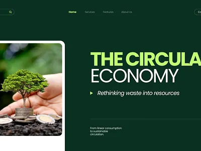 Green Economy Design branding design graphic design ui