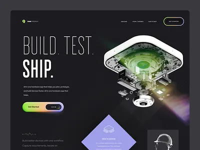 Engineering Assistant Landing Page minimalism ui ux webdesign website
