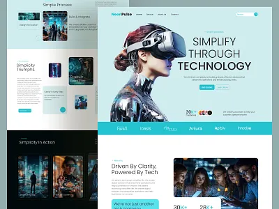 NeonPulse - Tech Creative Agency Website UI Design agencywebsite boldcolors casestudy creativeagency designsystem digitalagency figma landingpage modernui neondesign portfoliodesign prototyping responsivedesign saasdesign techwebsite uiinspiration uiux uxstrategy webdesign websitedesign