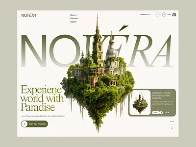 Novera – Travel UI UX Design 3d animation branding design figma graphic design illustration logo motion graphics ui uiux ux web design