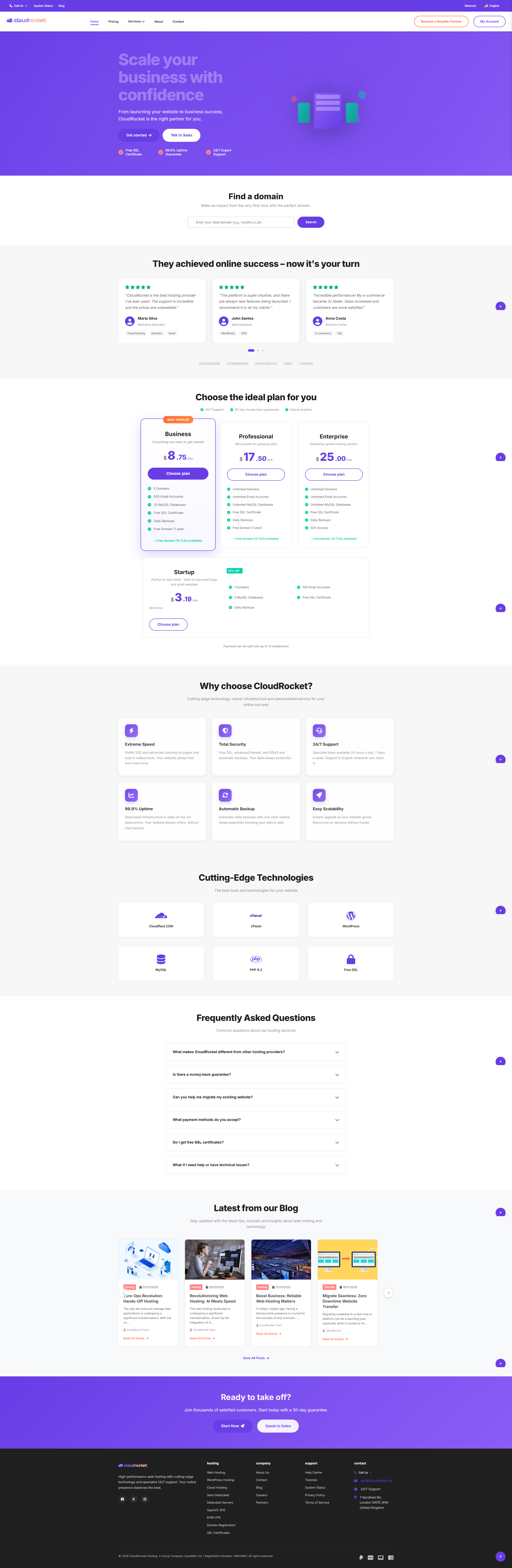 CloudRocket PHP Website with API api css html jquery js php