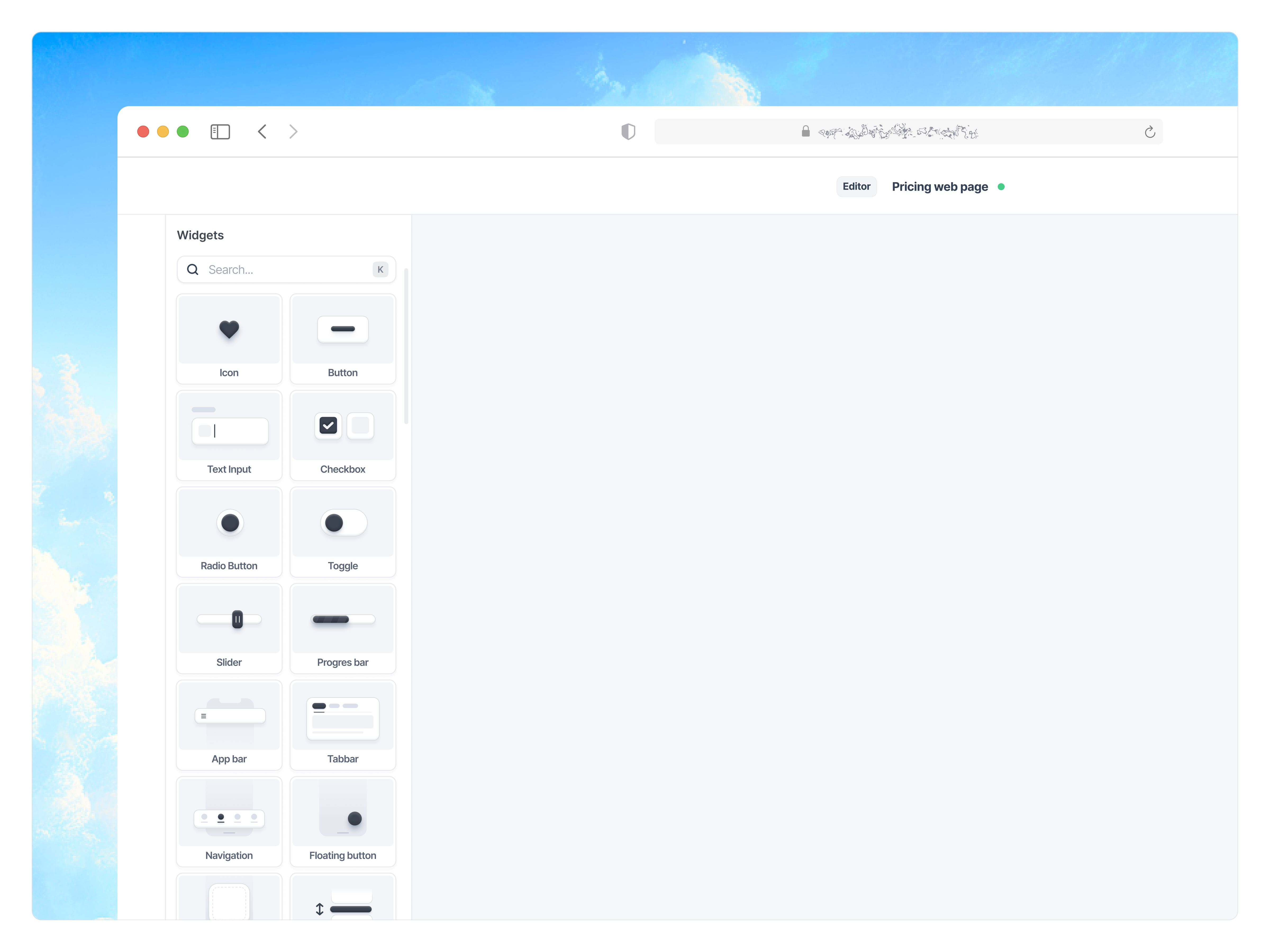 Widget set