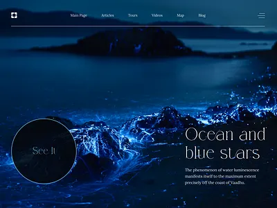 Ocean and blue stars Design ✨🌊 aesthetic animation design designer digitalart dribbble graphic design illustration motion graphics ui ux