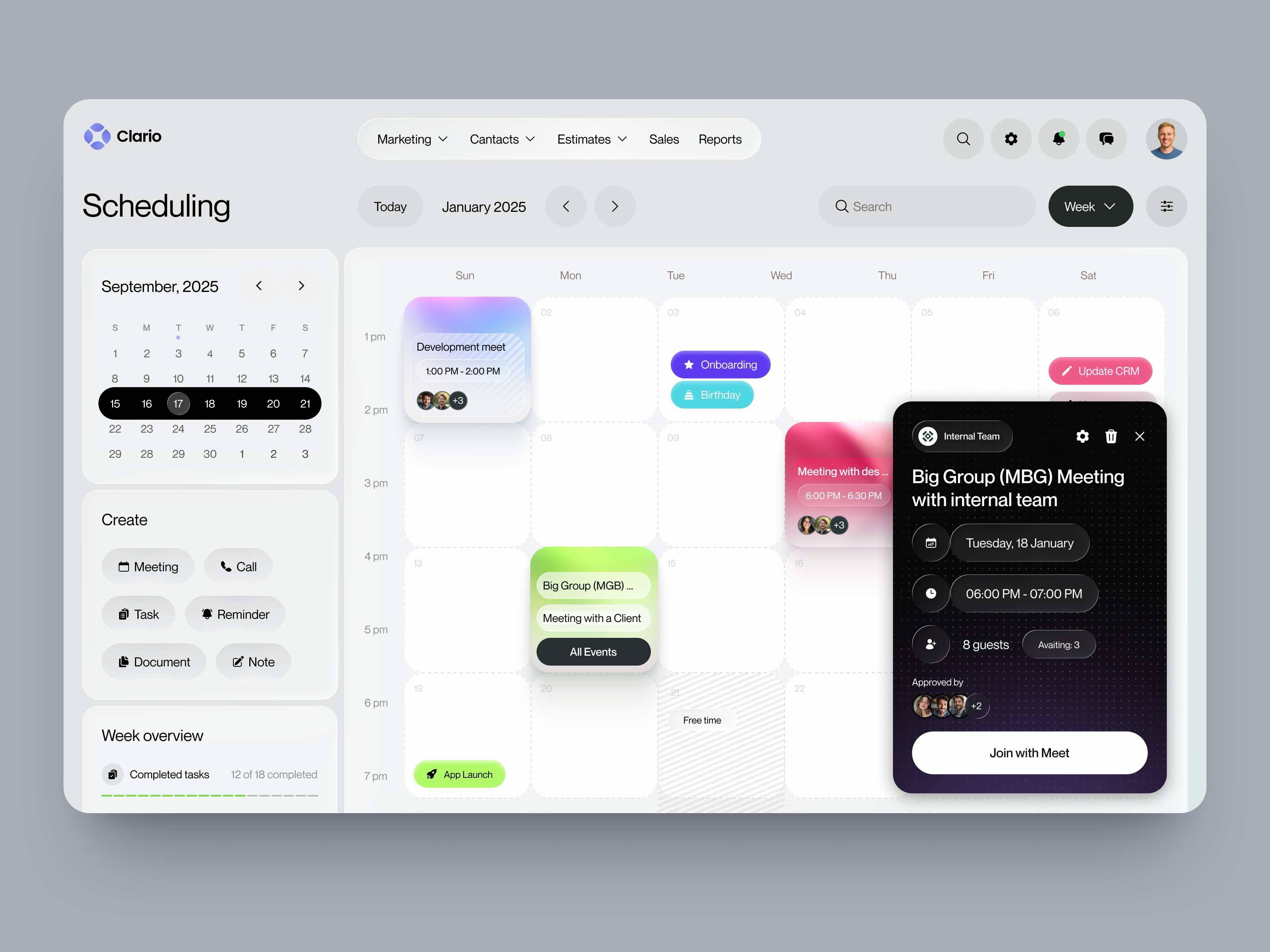 Example of UI-UX for SaaS