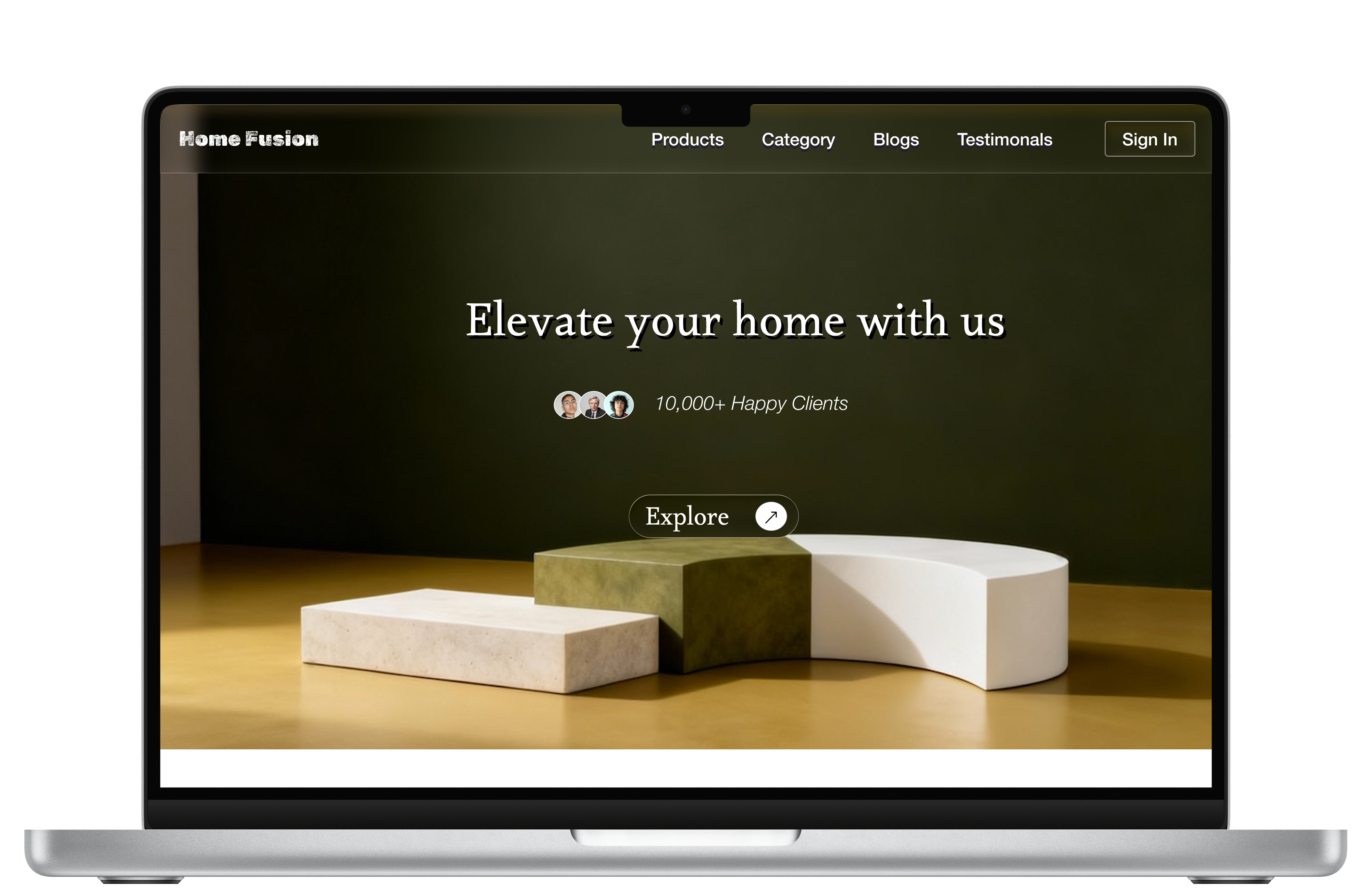 Home decor and furniture e-commerce web design