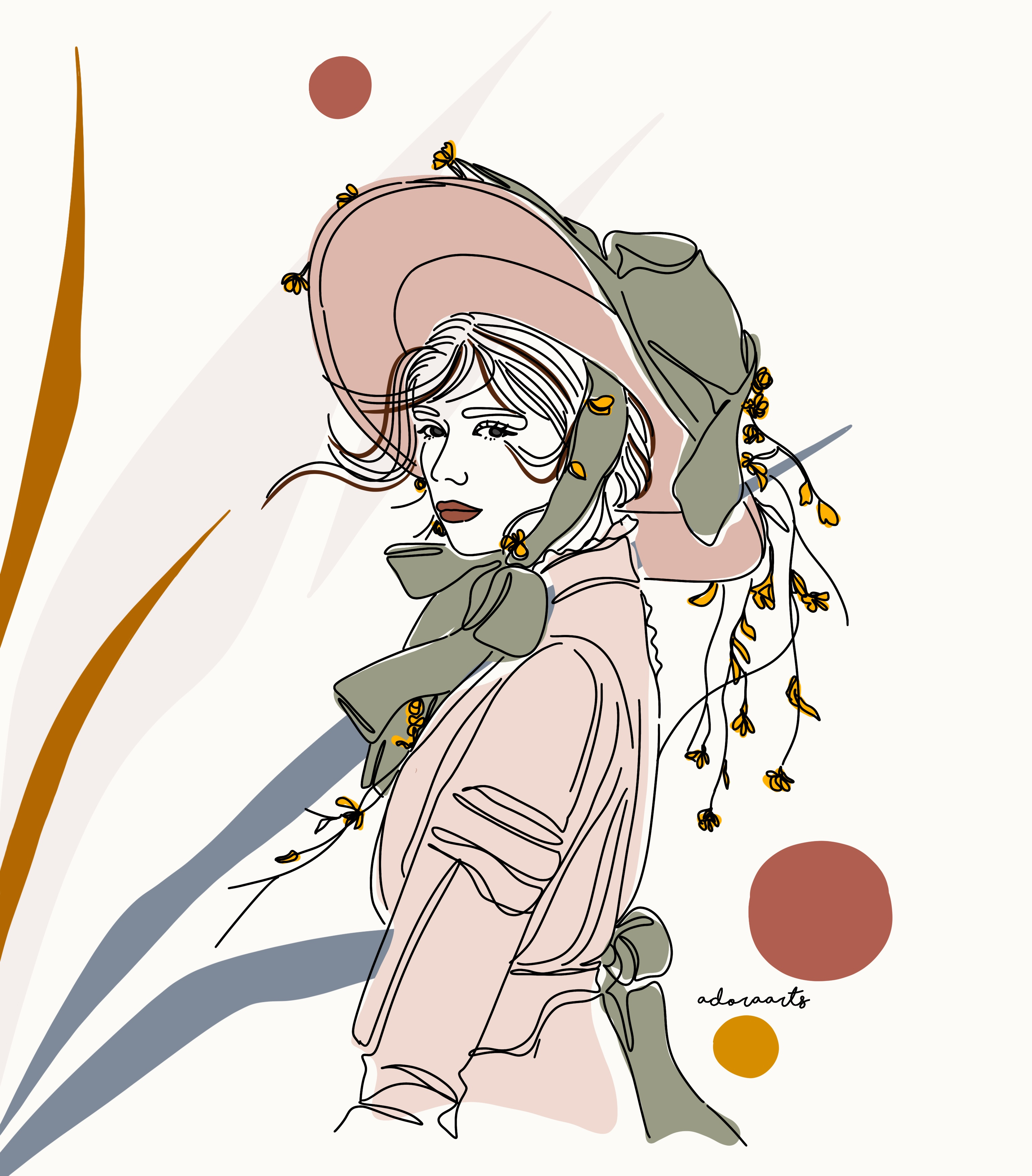 Example of Minimalist Line Art Illustration 