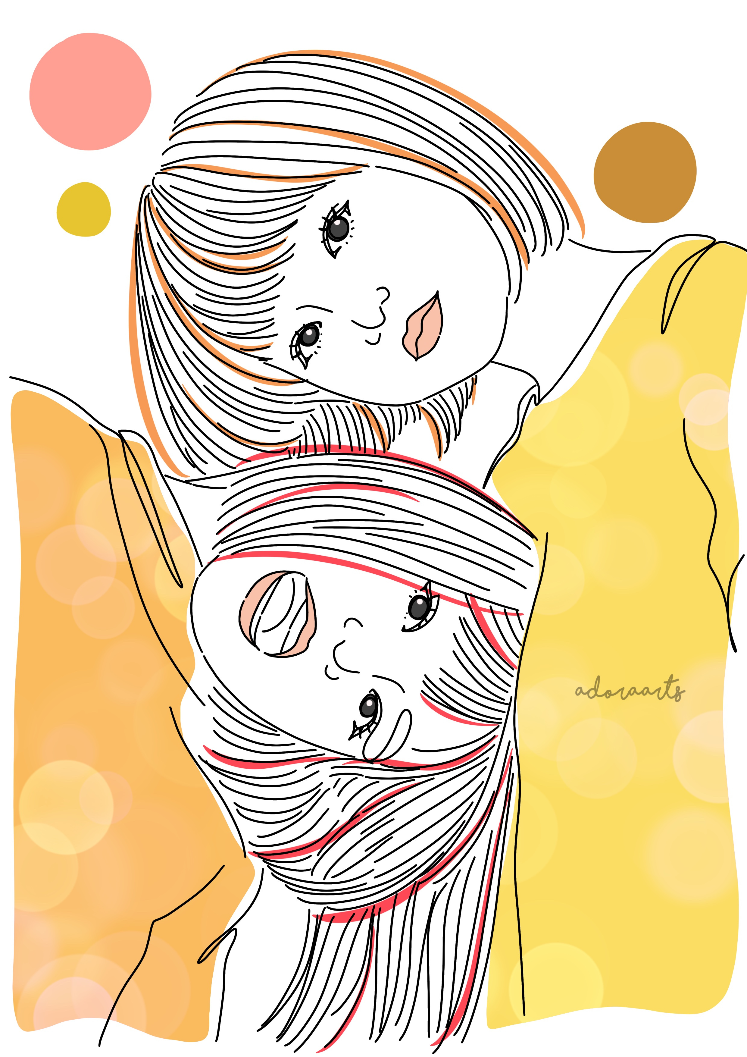 Minimalist Line Art Illustration design digital art illustration line line art minimalist one line portrait vector