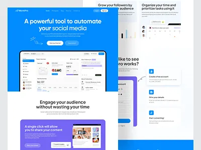 Saas Landing Page landing page saas saas landing page ui web website design