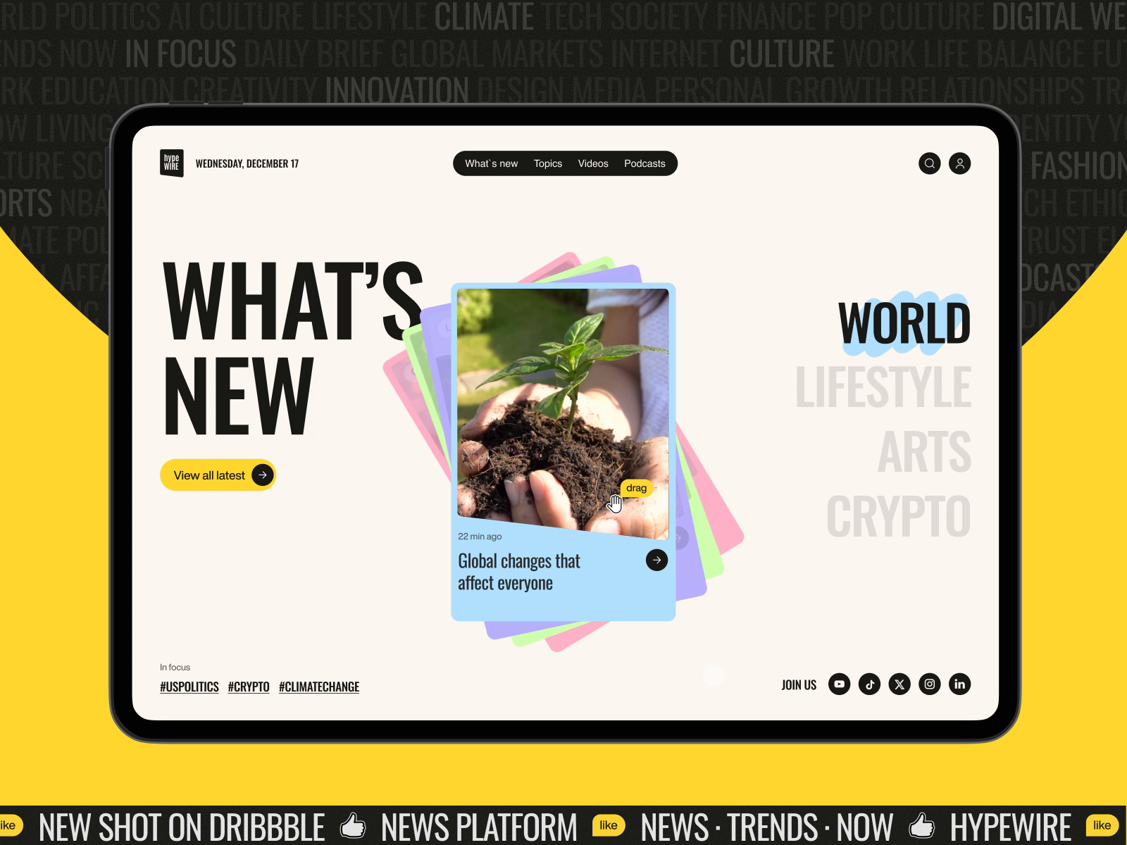 Podcast Online Platform UI UX – HypeWire