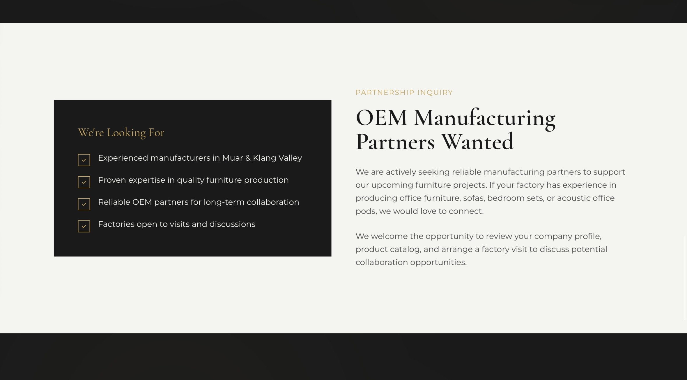 Example of Landing Page