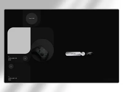 Vyra | Premium VR Gear Landing Page & Motion 3d animation branding design graphic design illustration logo motion graphics typography ui ux