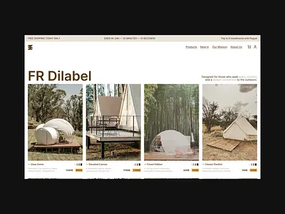 FR Dilabel - Web Design Exploration branding design editorial graphic design layout minimalist ui ux web webdesign website website design