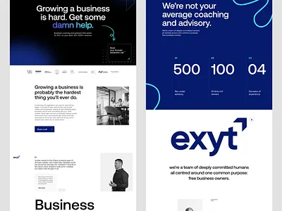 Exyt website landing page design branding data visualization framer landing page layout presentation product design ui ui design uiux web web design web designer web ui webdevelopment webflow website