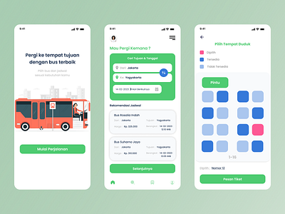 Bus Ticket Booking App Design app design ui uiux ux