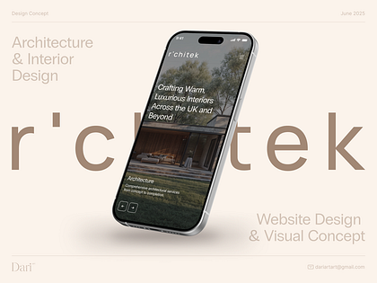Website for an architecture & interior design studio