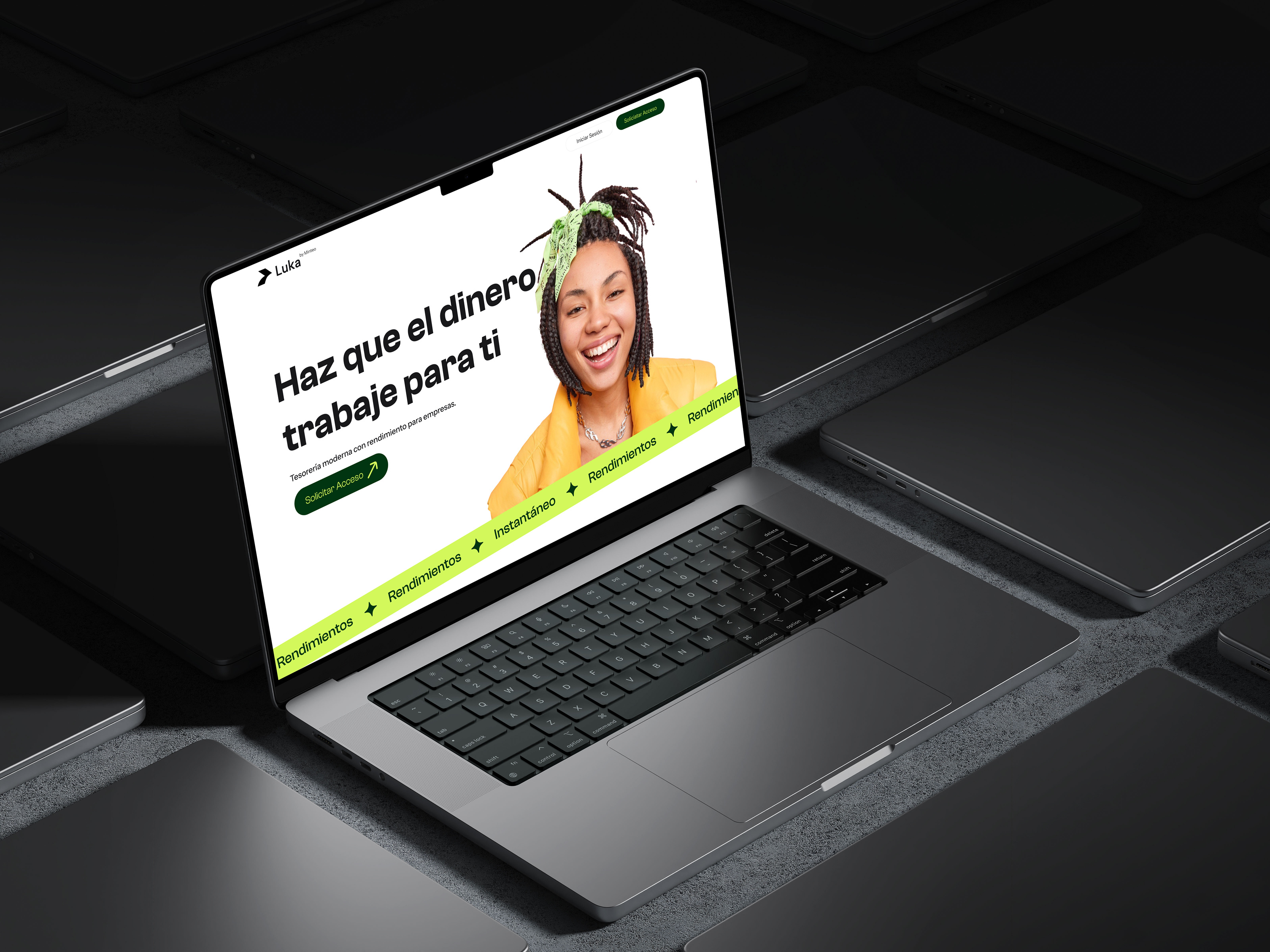 Luka - Landign Page cash design landing page minteo money app ui website
