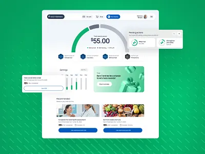 AI Healthcare Rewards Platform ai assistant ai copilot ai in healthcare ai ux dashboard design design leadership design strategy digital health enterprise saas fintech healthcare healthcare rewards healthtech insurtech interaction design member portal patient engagement product design ui design ux design