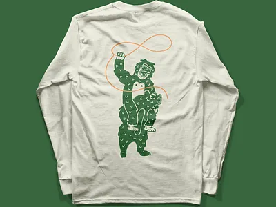 Cyril & The Boss bear character cowboy graphic design graphic tee illustration sasquatch