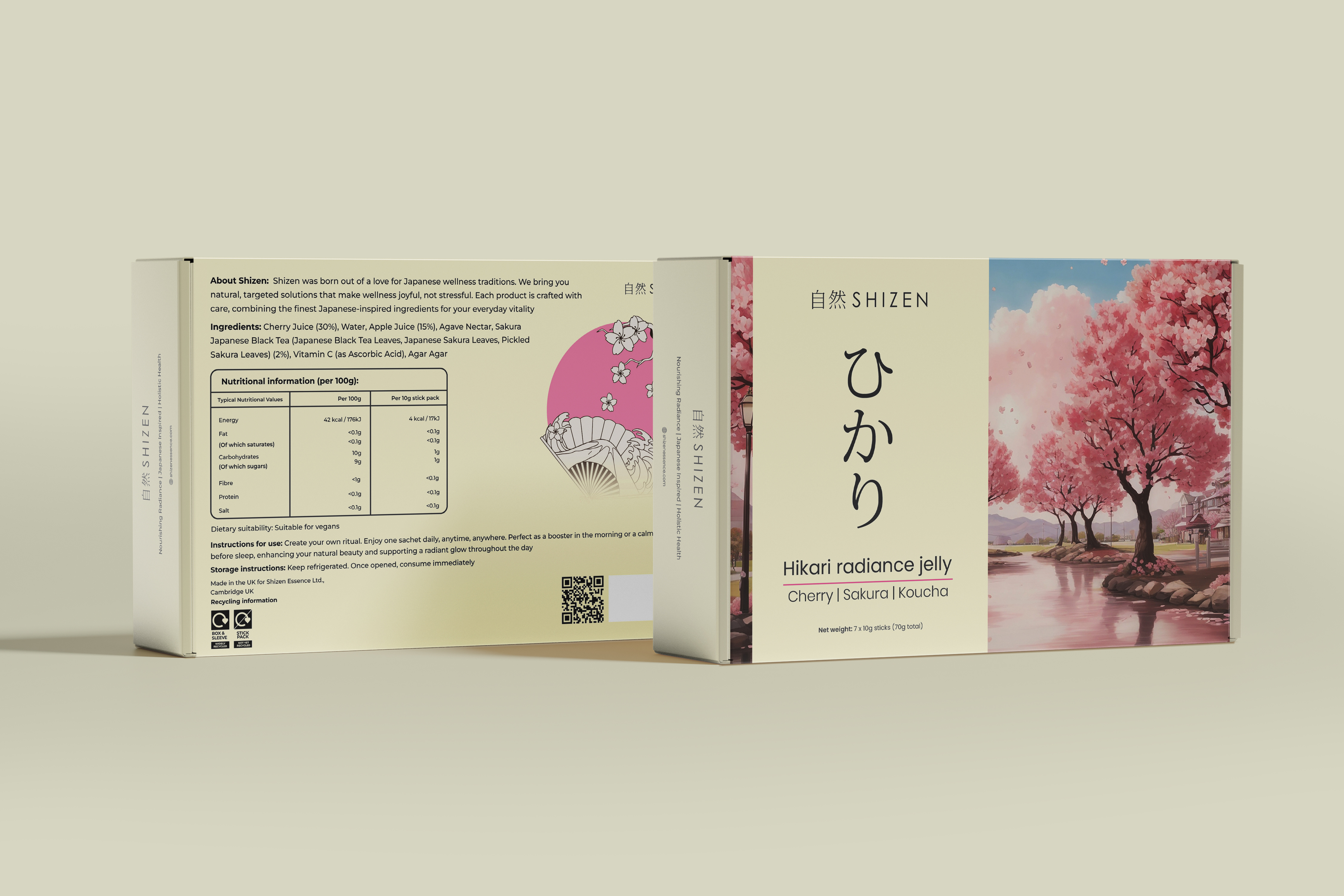 Shizen Mailer Box Packaging Design adobe illustrator box packaging branding design graphic design illustration japan japanese packaging japenese design logo packaging design ui vector